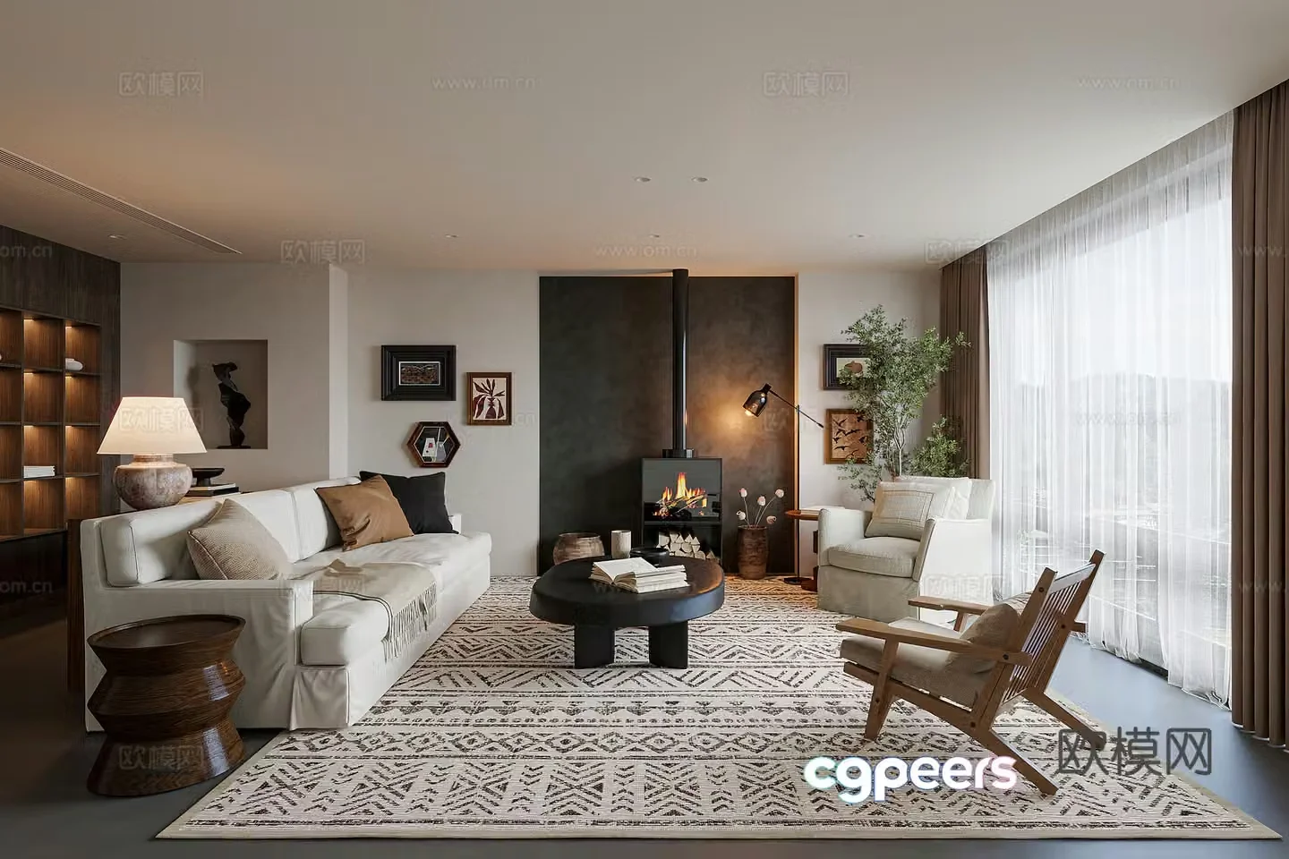 Wasabi Living Room 3D Model