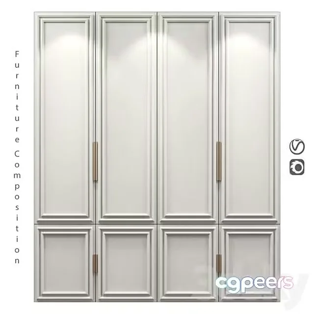 3ds Max Free – Furniture Composition 338