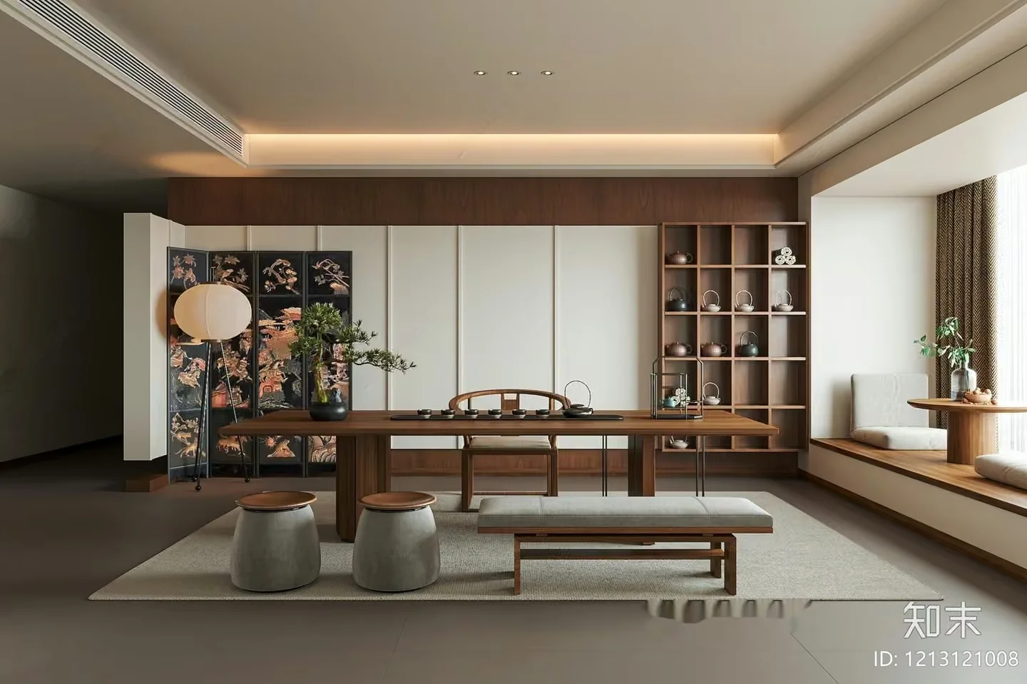 Modern Living Room 3D Model – 4998 – VRAY Render
