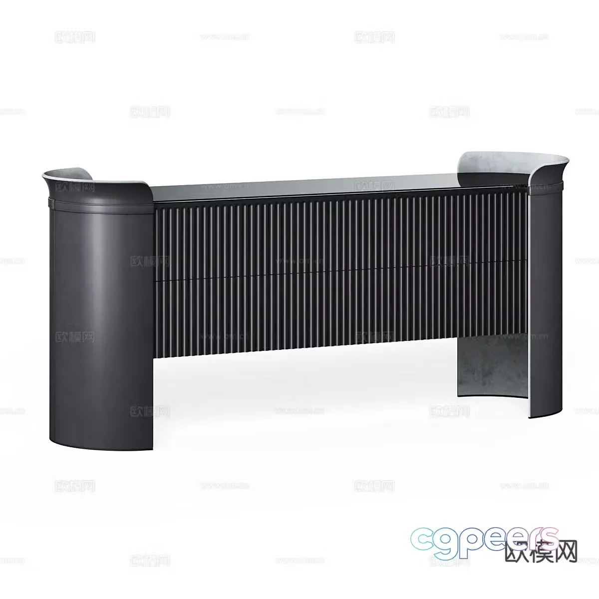 Modern entryway cabinet 3d model