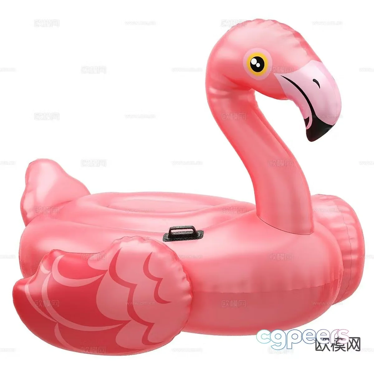 Swan swimming ring cartoon swimming ring 3d model