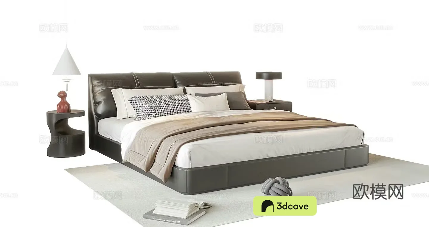 Modern double bed