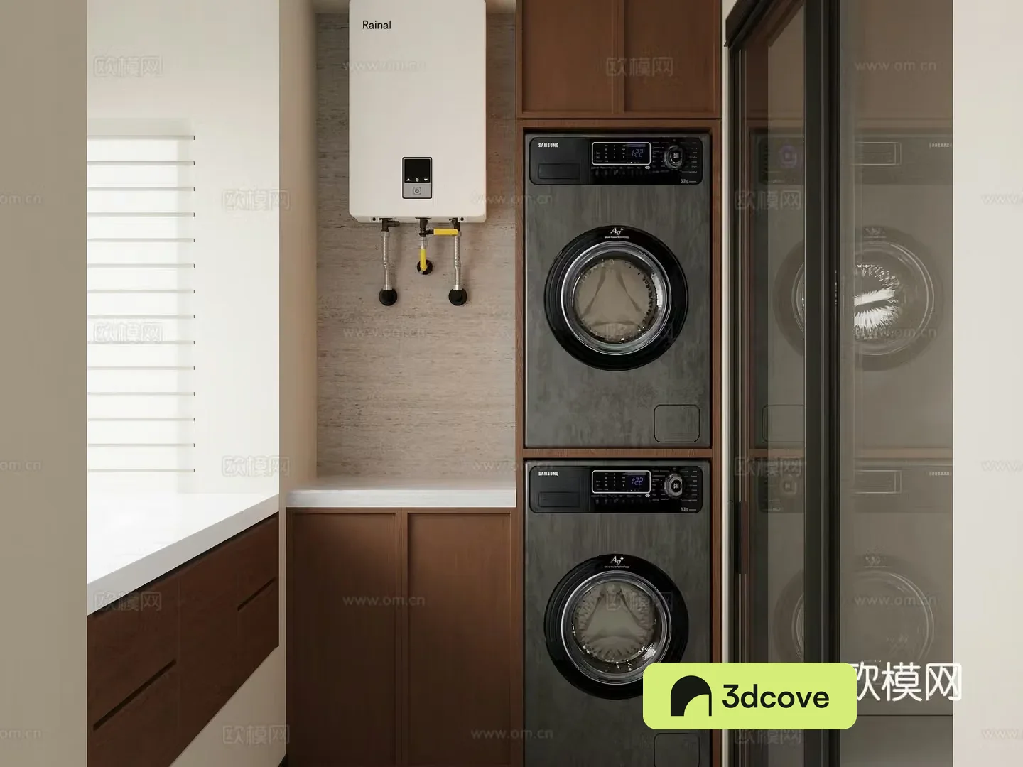 Laundry room balcony