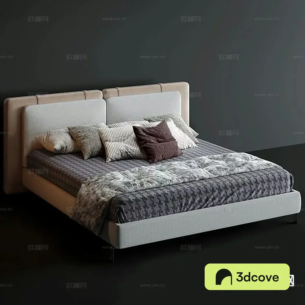 Modern double bed