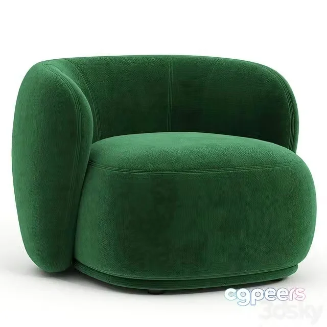 3ds Max Free – Rene Armchair by Merediani