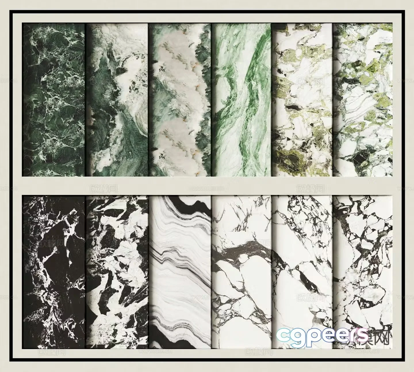 modern marble tile stone 3d model