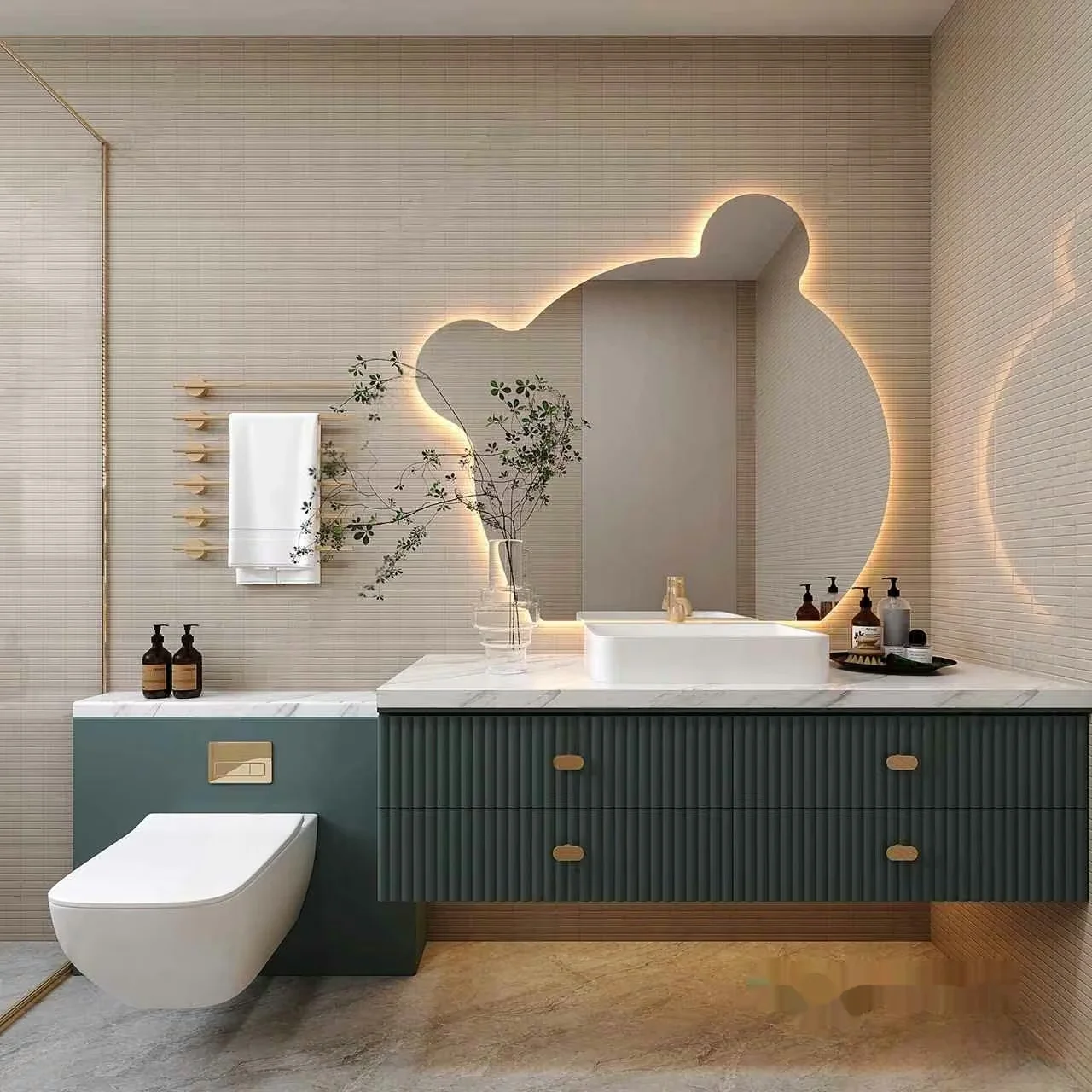 Modern Bathroom Vanity 3D Model – 18161 – VRAY Render