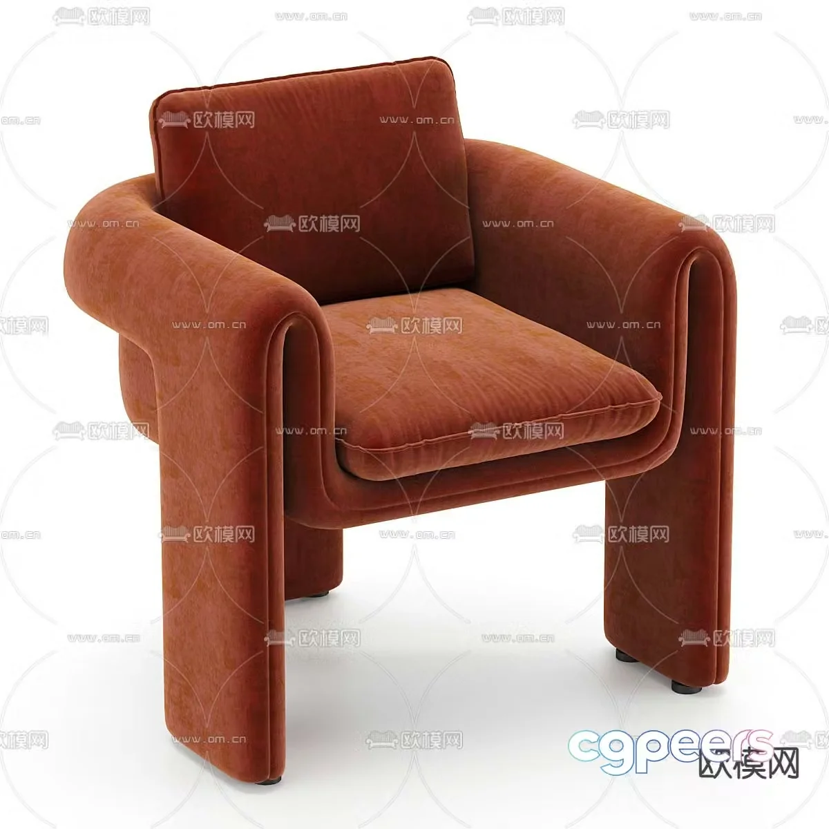 Modern lounge chair 3d model