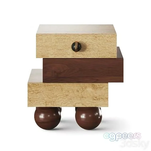 3ds Max Free – Hommes Matrioska Bedside Table