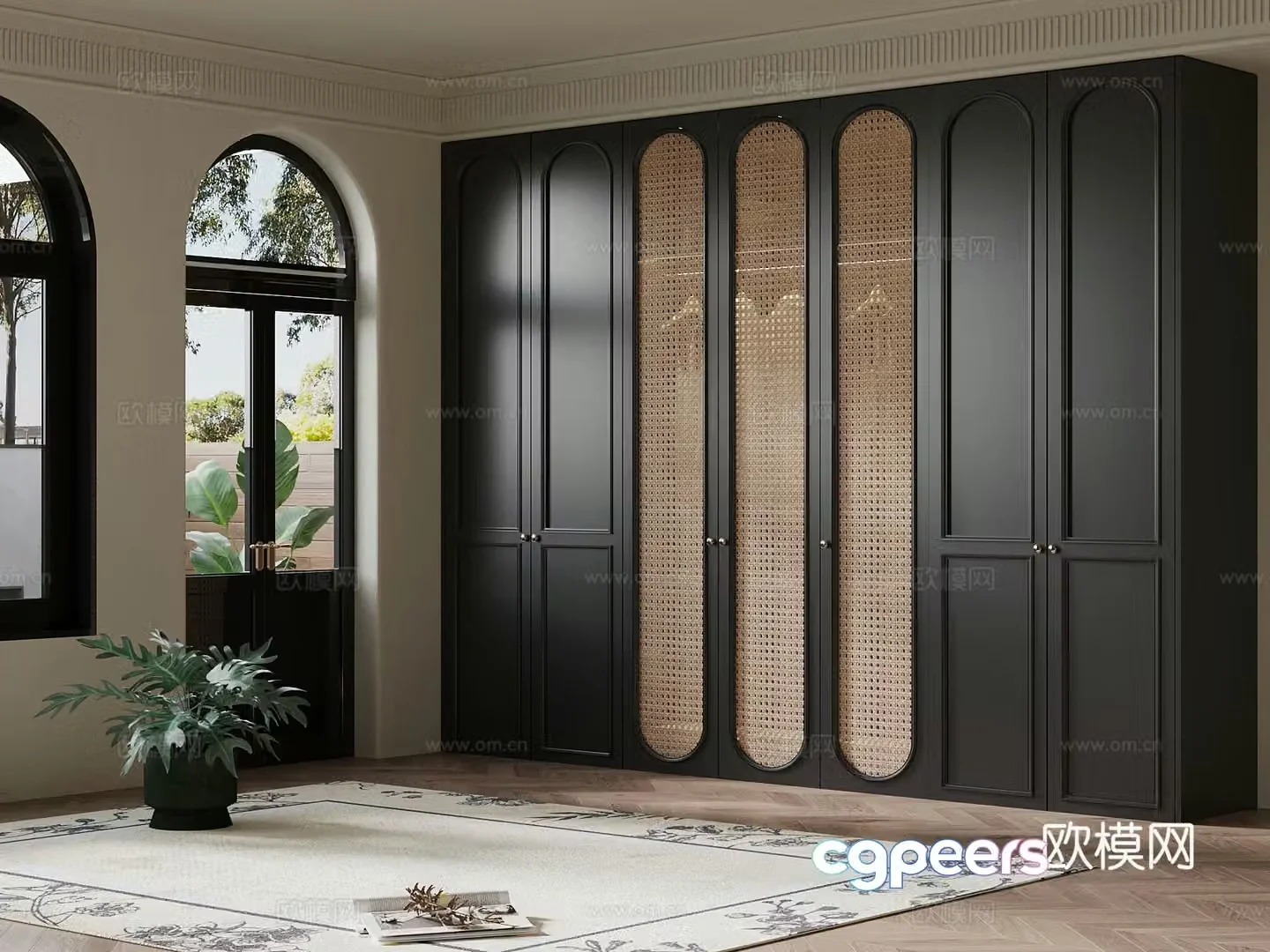 French wardrobe 3d model
