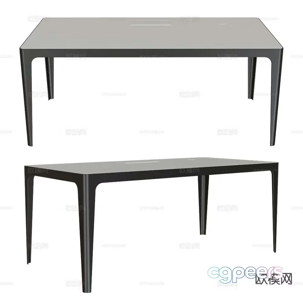 Estel Group Modern Dining Table Long Table 3D Model