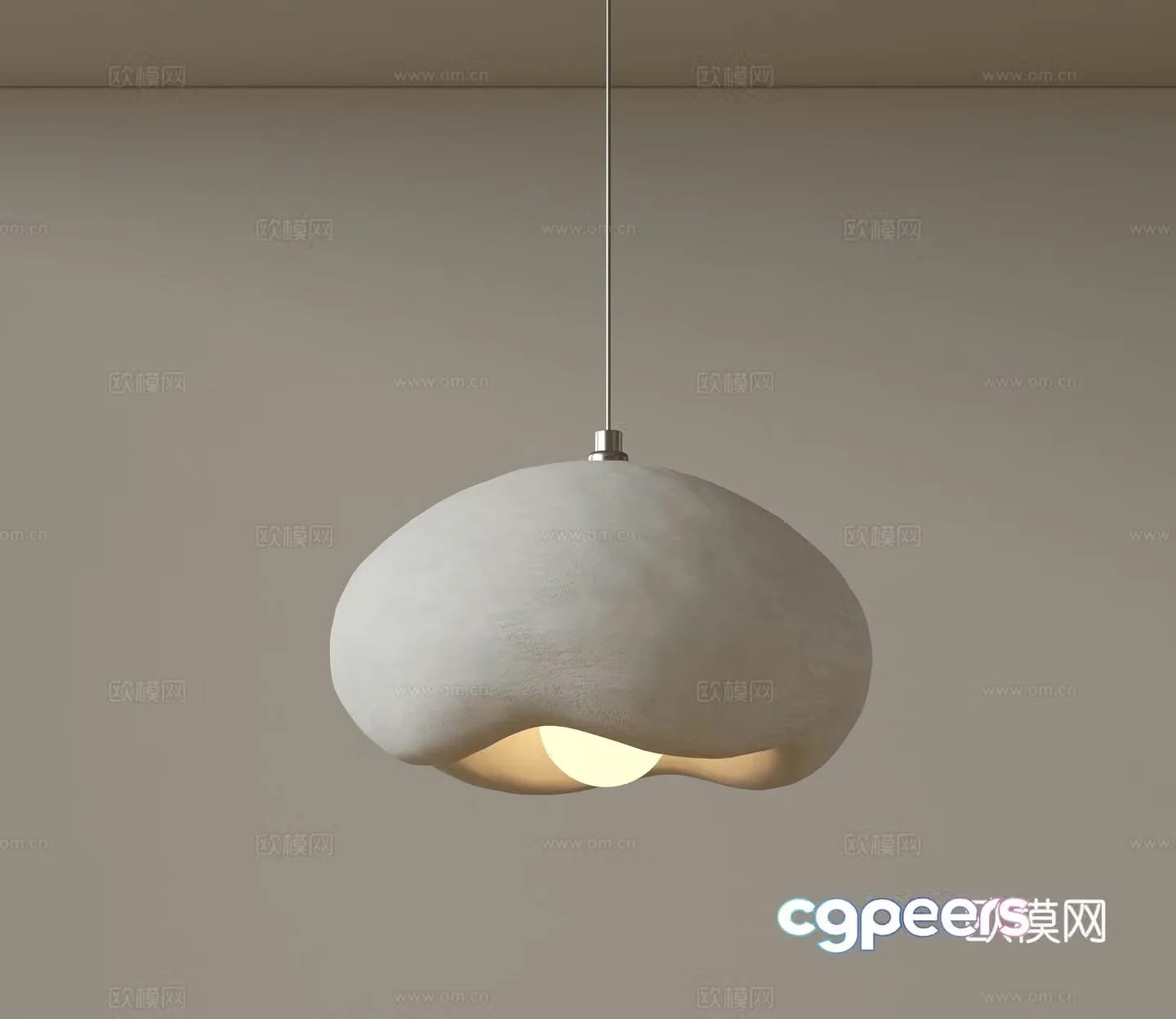 Modern medieval style chandeliers minimalist chandeliers Nordic simple chandeliers bedroom bedside chandeliers single head 3D model