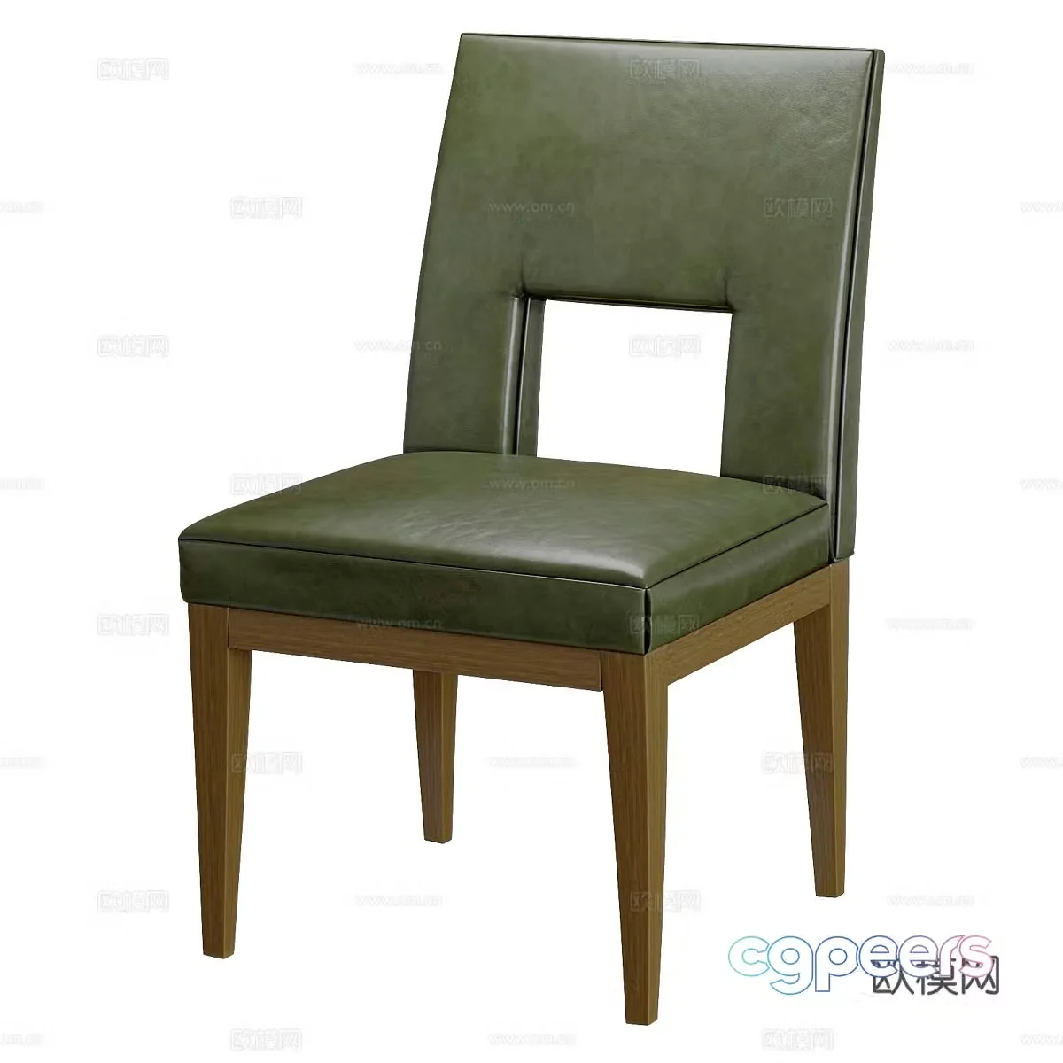 New Chinese leather chair 3d model