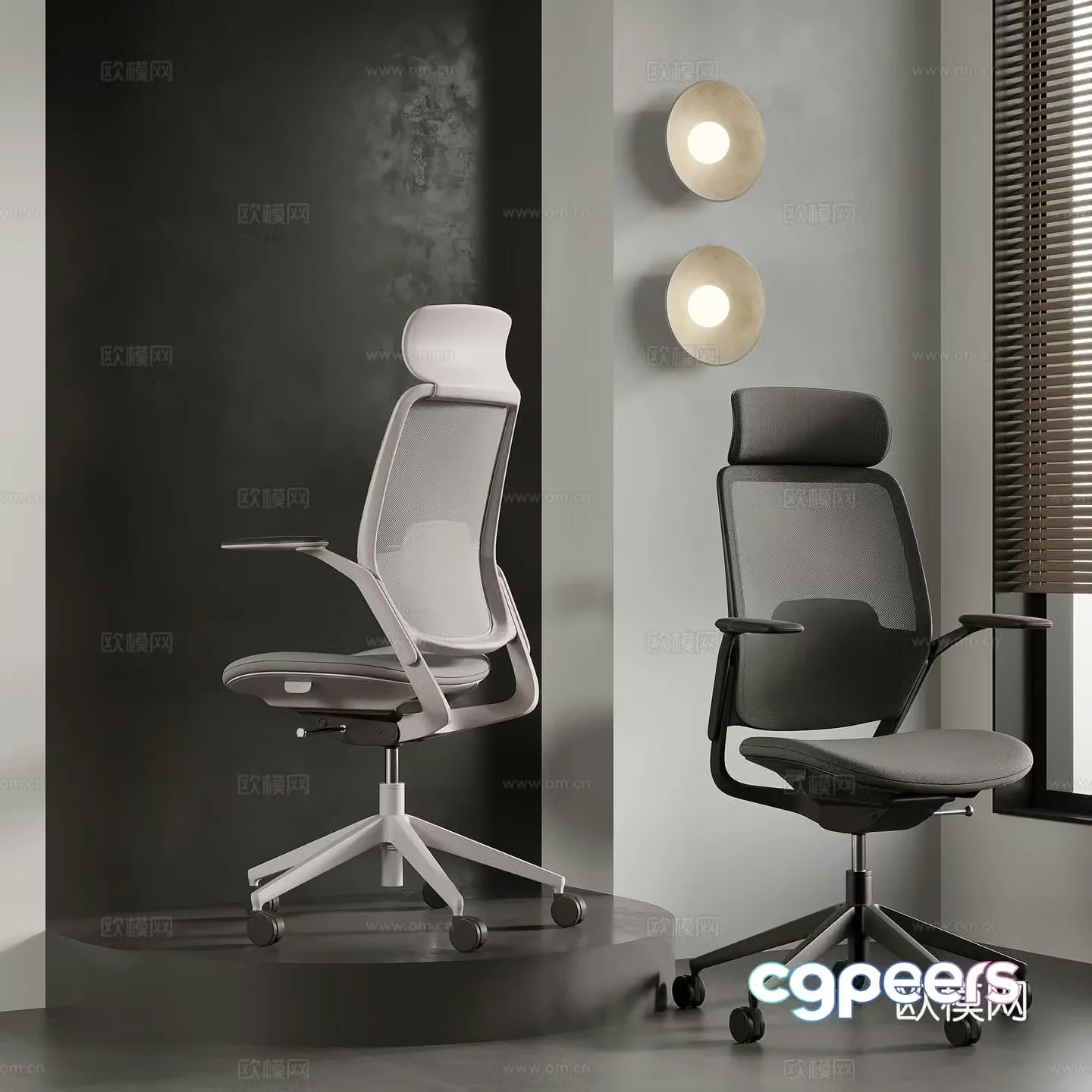 Office chair Modern office chair Computer chair Writing chair Swivel chair 3d model