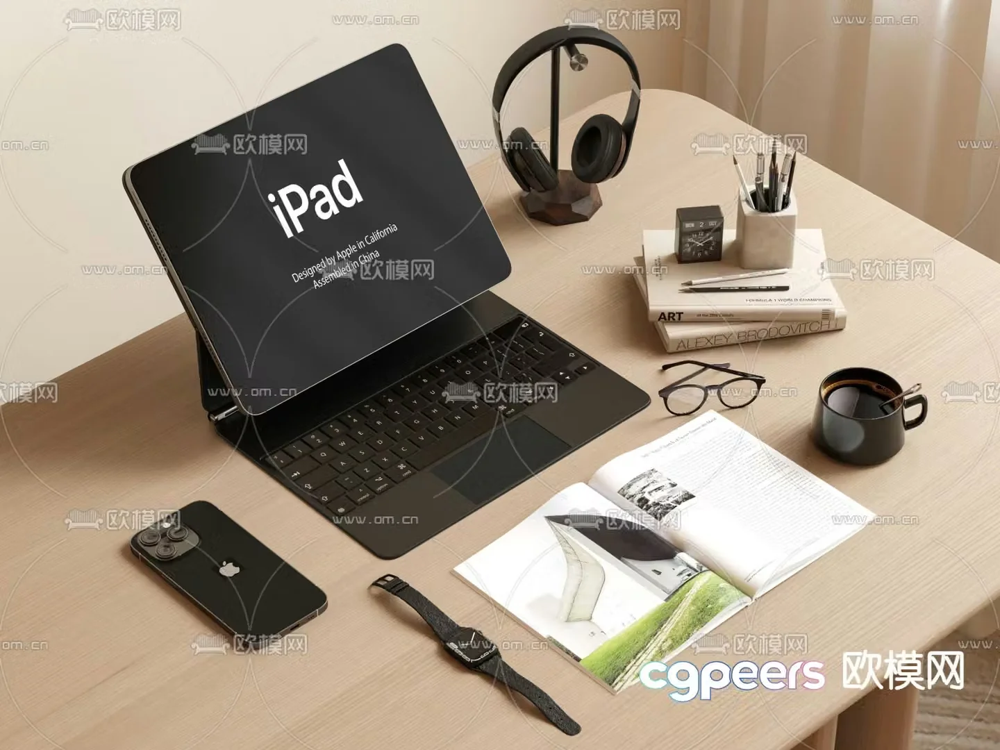 office supplies laptop computer 3d model