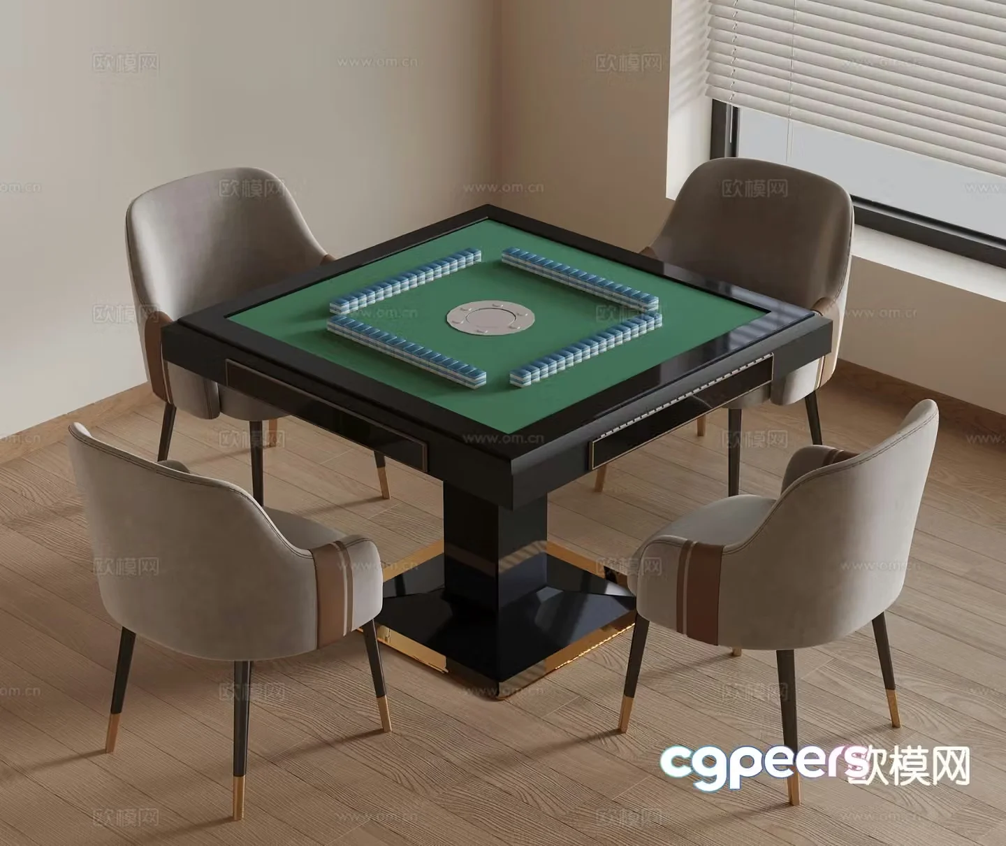 Mahjong table mahjong machine 3d model