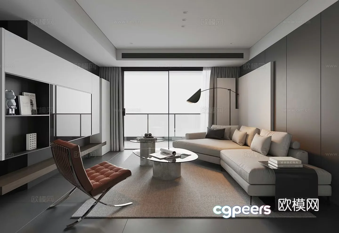 Modern living room 3d model