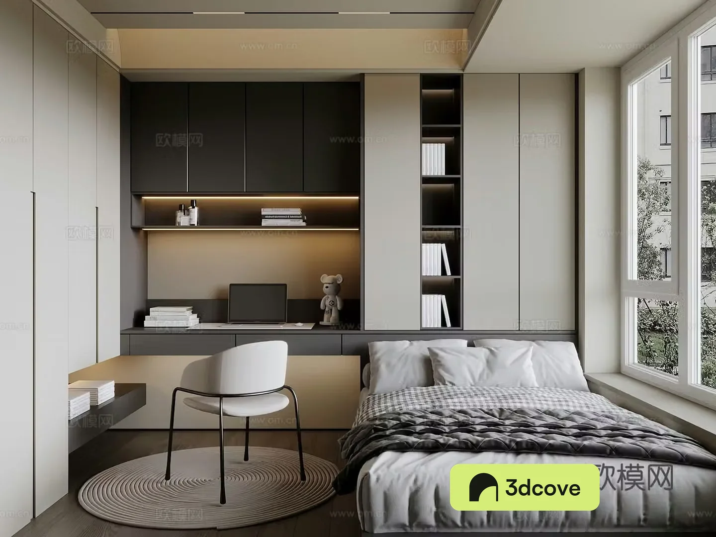 13 modern Italian tatami bedroom double bed