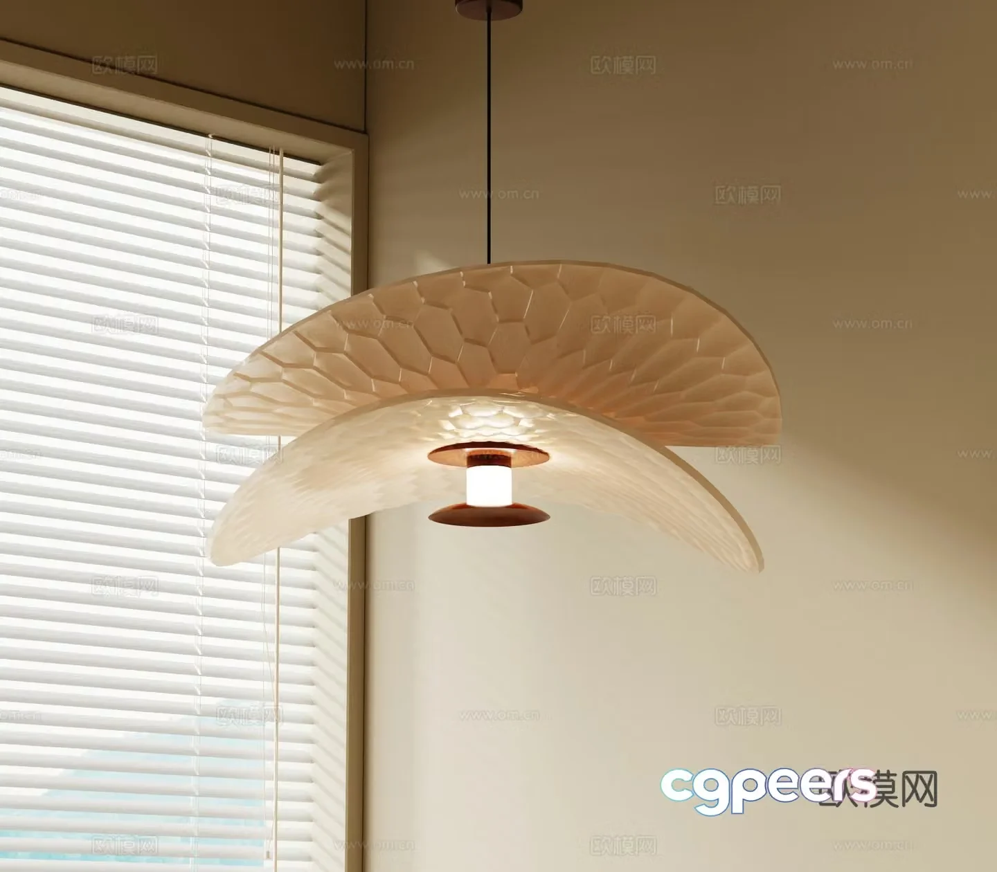 Modern chandelier 3d model