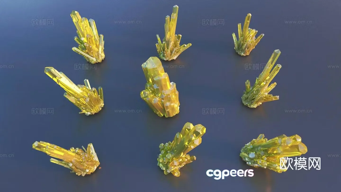 Crystal 3d model