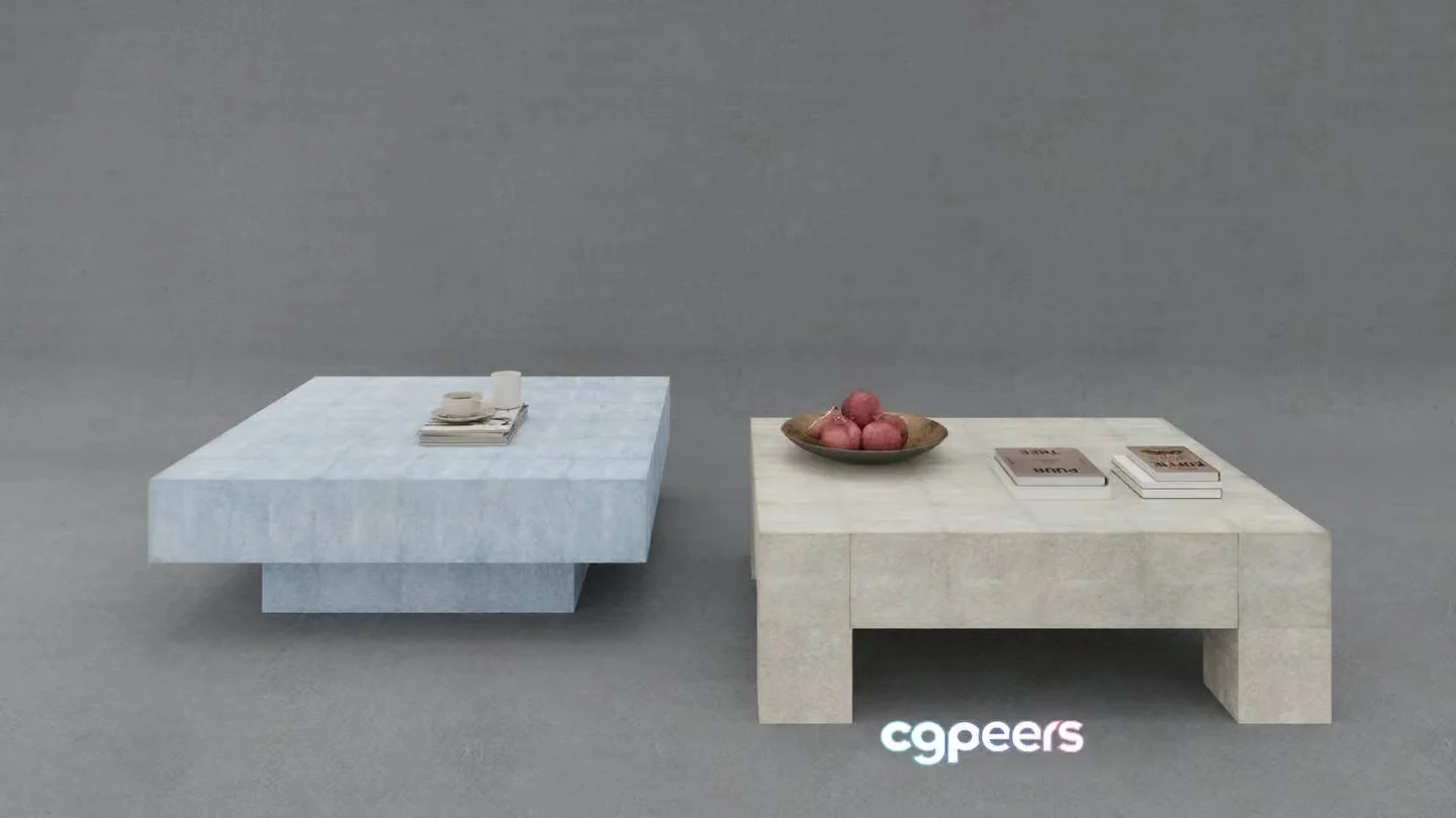 Simple Coffee Tables 3D Model – 16197 – VRAY Render