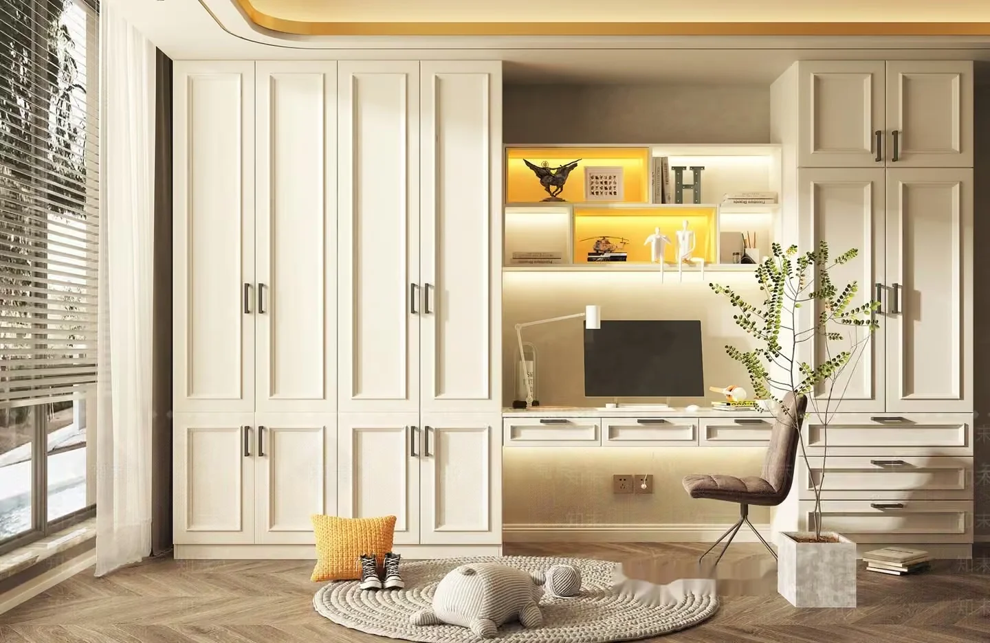 Modern Home Office 3D Model – 15459 – VRAY Render