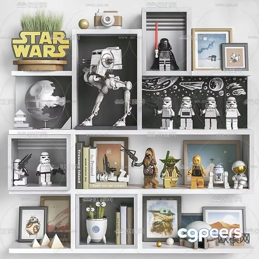 Modern Star Wars children’s toy decorative ornament 3d model