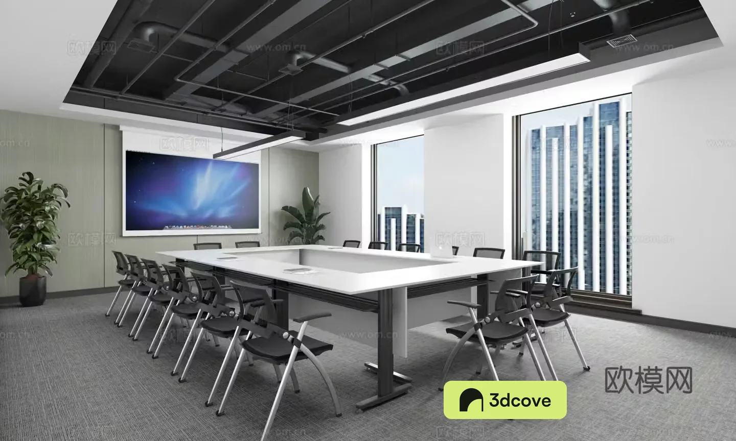 Industrial style negotiation room conference room discussion room study room training room multifunctional room
