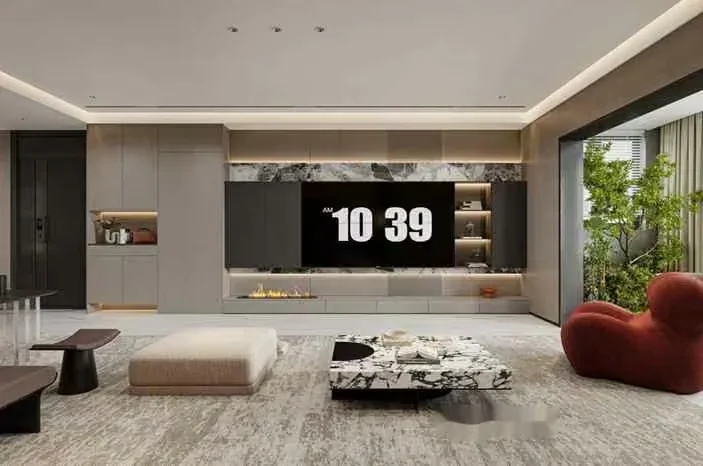 Modern Living Room 3D Model – 15579 – CORONA Render