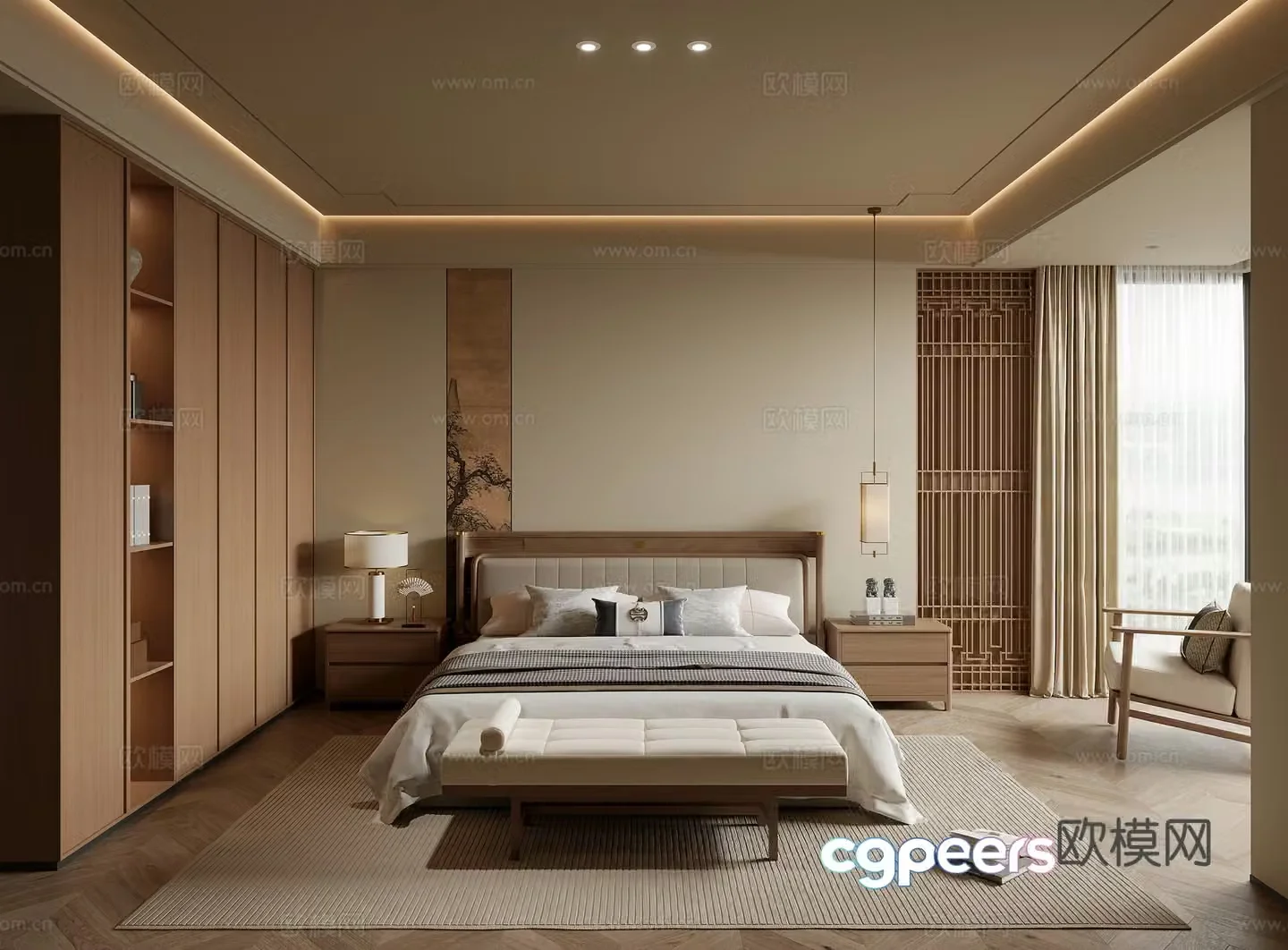 Song’s aesthetic bedroom 3D model