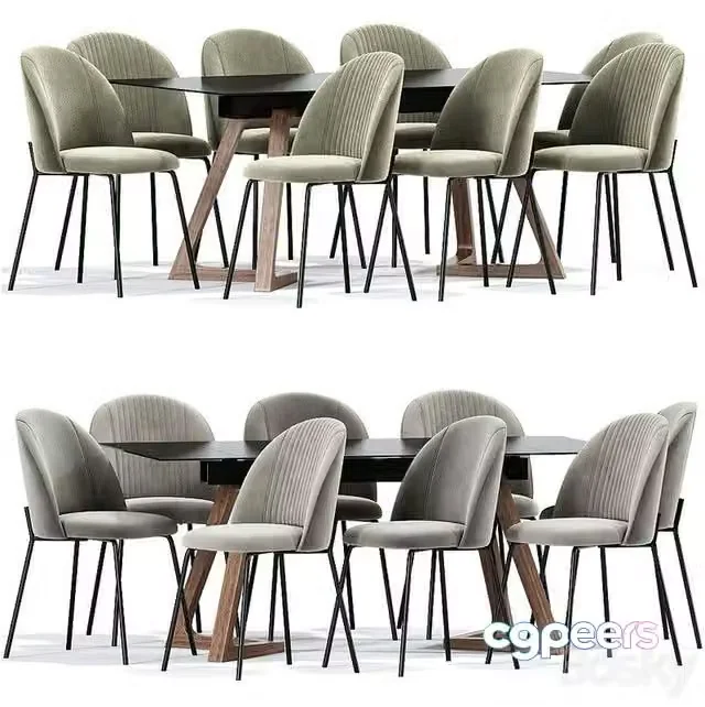 3ds Max Free – Cloyd Dining Chair Table