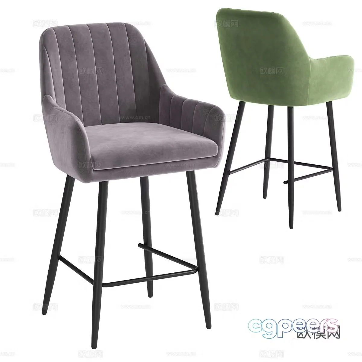 bar stool bar stool high stool 3d model