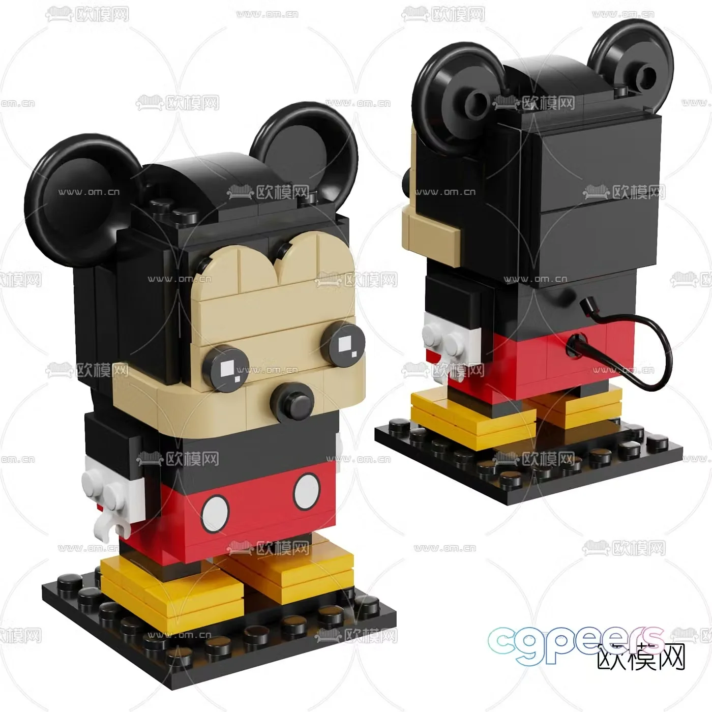 Modern Mickey Mouse toy 3d model
