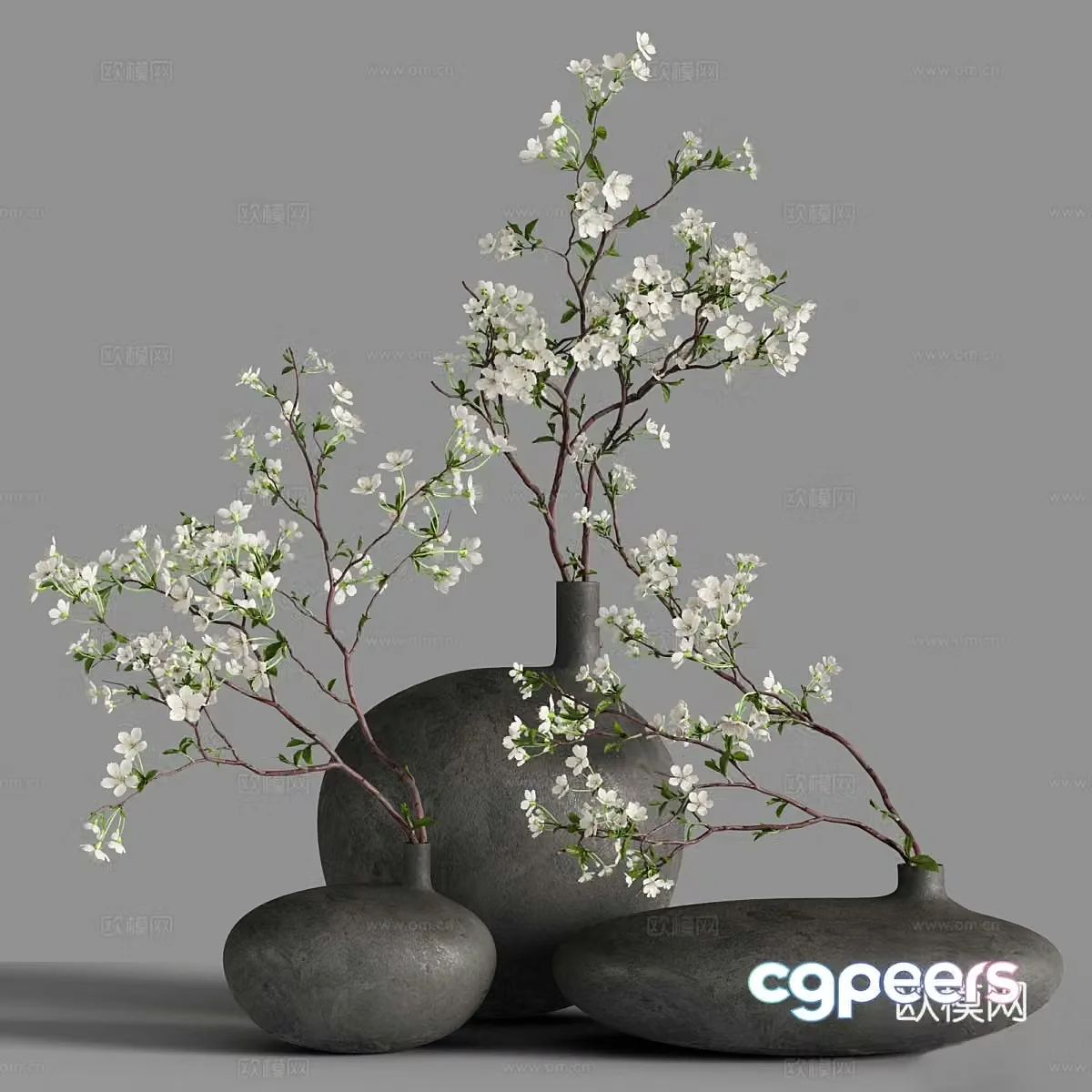 New Chinese cherry blossom bonsai 3D model