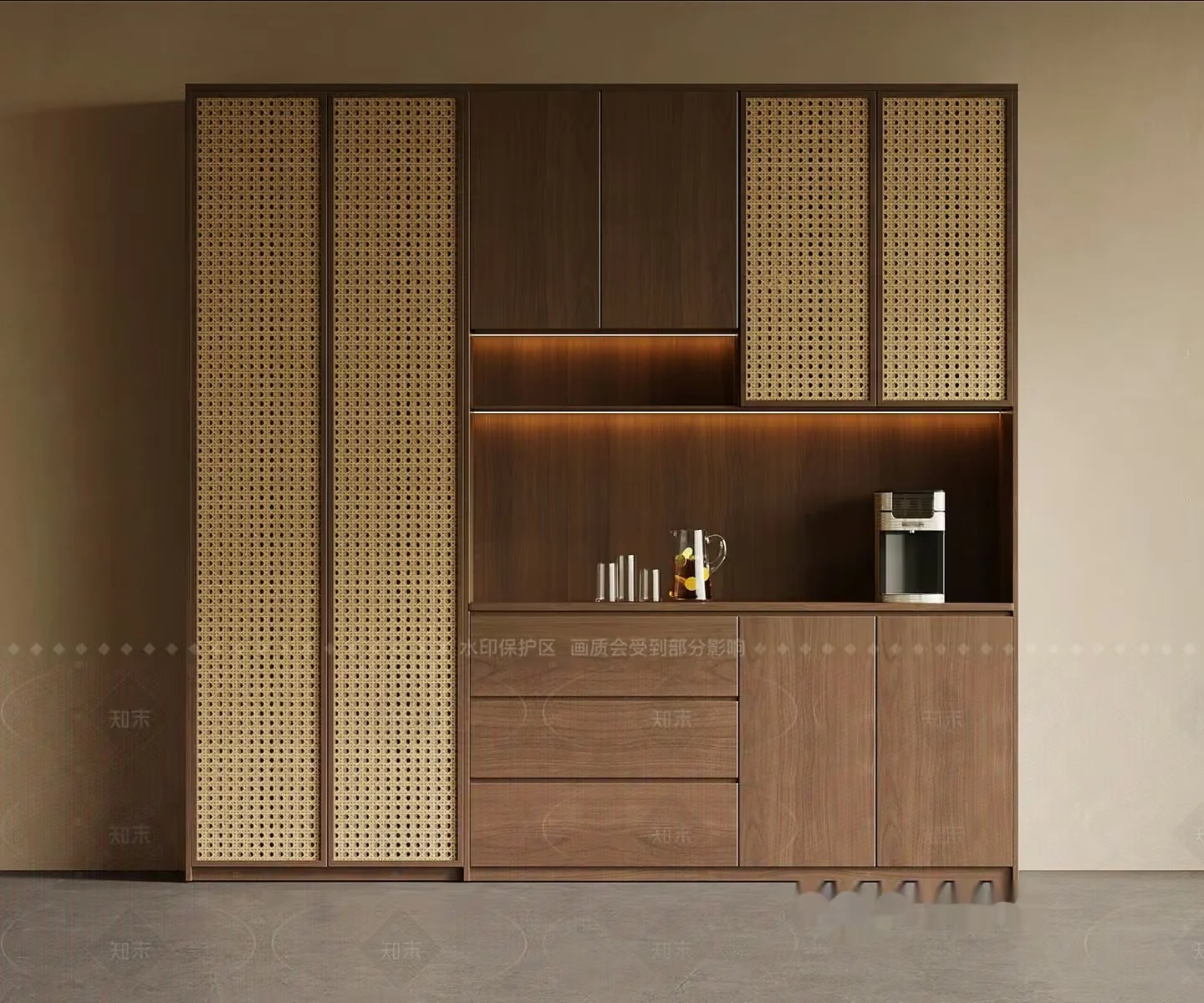 A Modern Kitchen 3D Model – 17042 – VRAY Render
