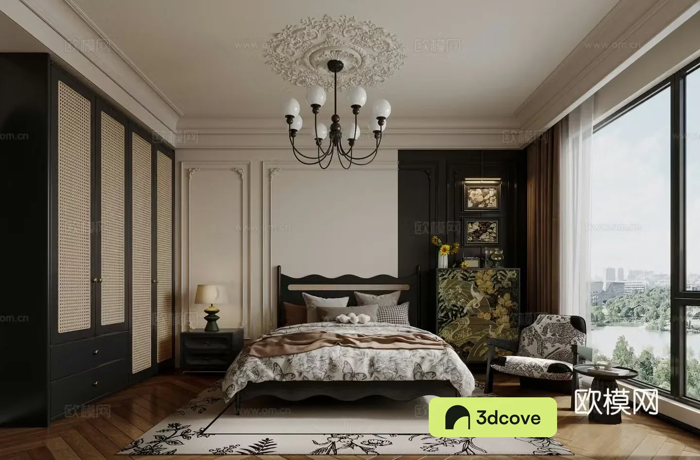 French medieval master bedroom
