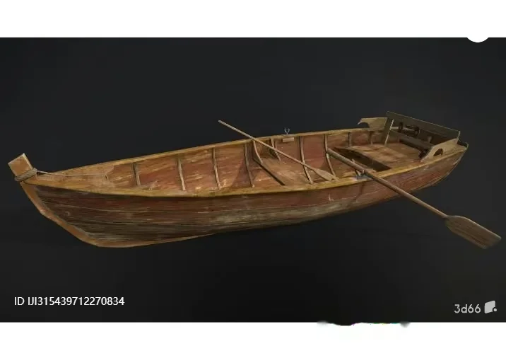 A Wooden Boat 3D Model – 6828 – VRAY Render