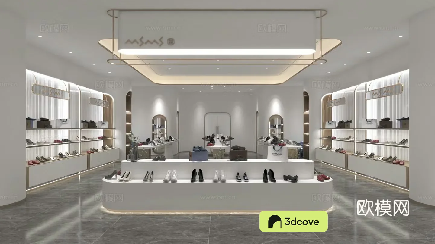 Shoe store exhibition hall