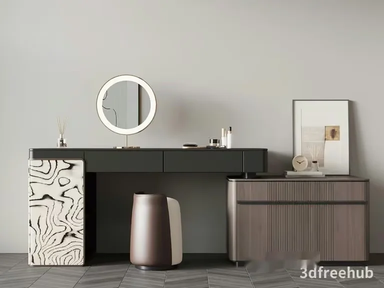 Modern Dressing Table 3D Model – 18832 – VRAY Render