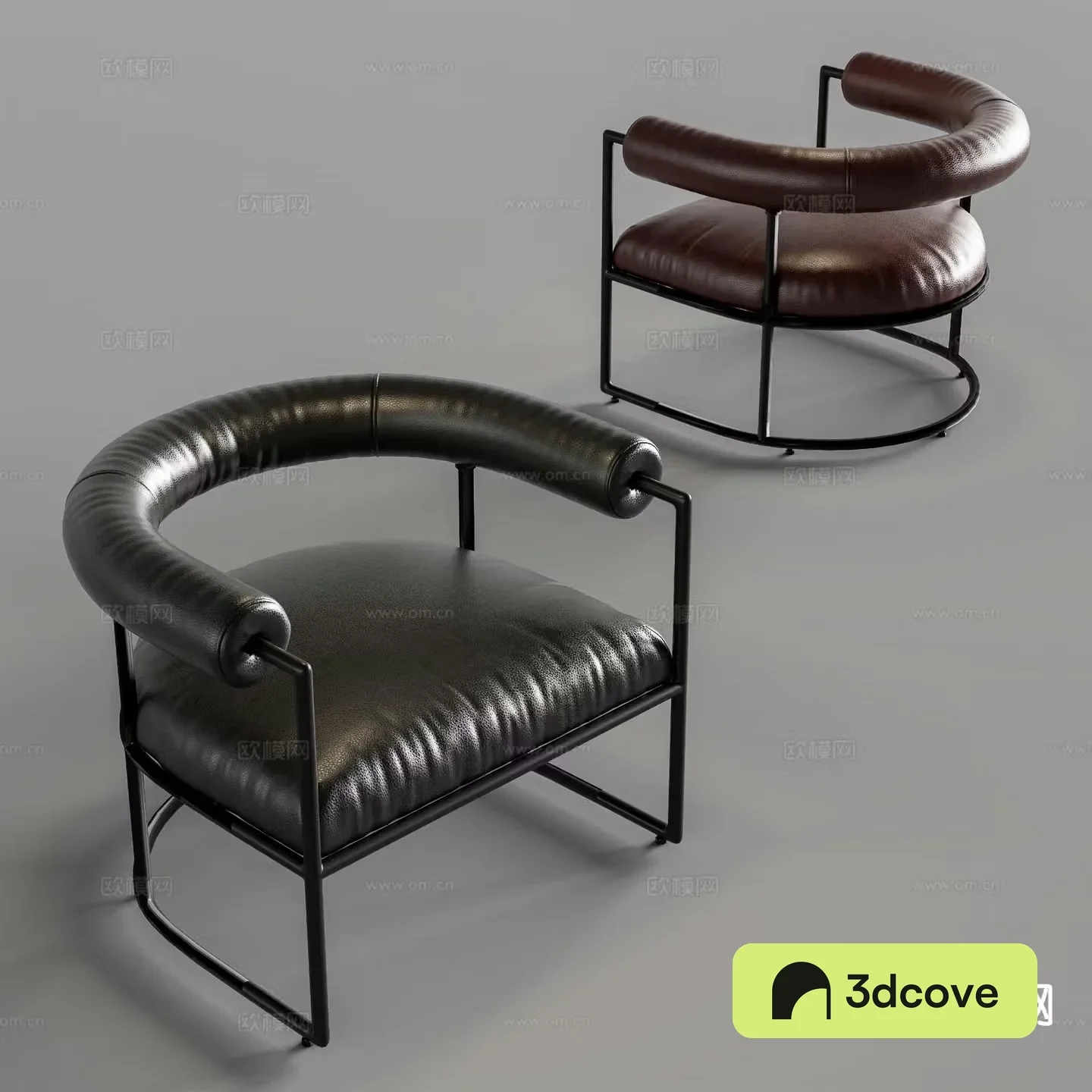 Modern chair single chair leather chair