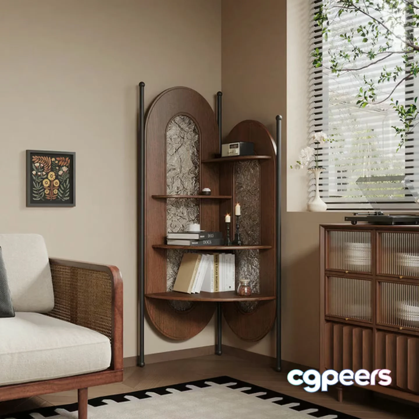 Cozy Living Room 3D Model – 18105 – VRAY Render