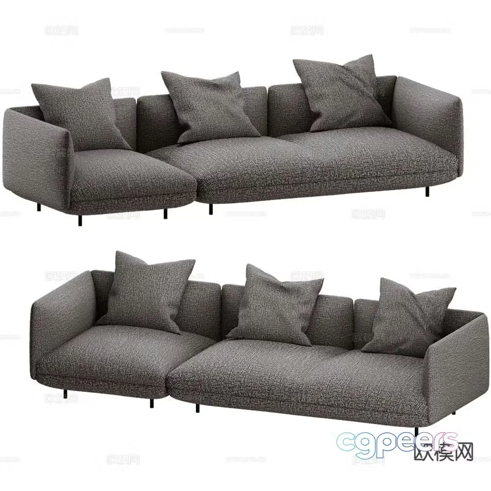 BoConcept multi-person sofa modular sofa 3d model