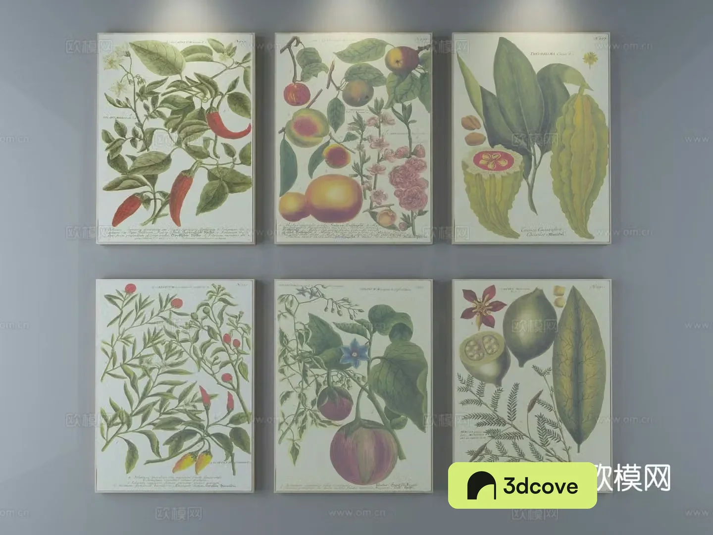 Modern minimalist painting fruit hanging painting decorative hanging painting