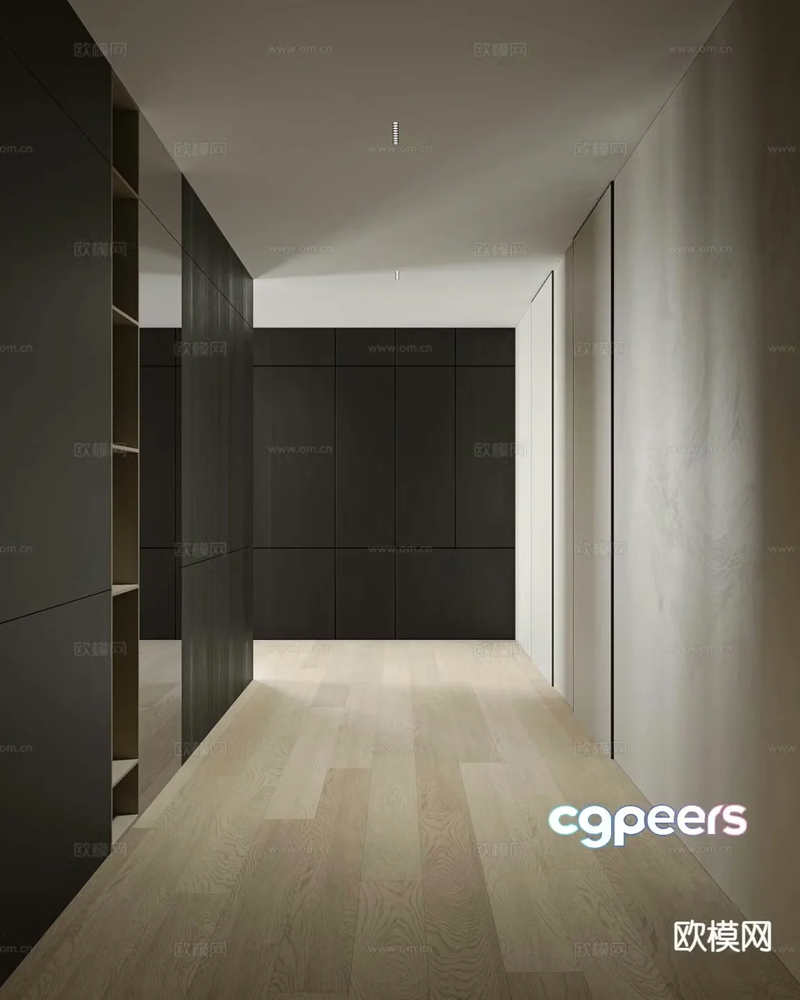 Modern cloakroom 3d model