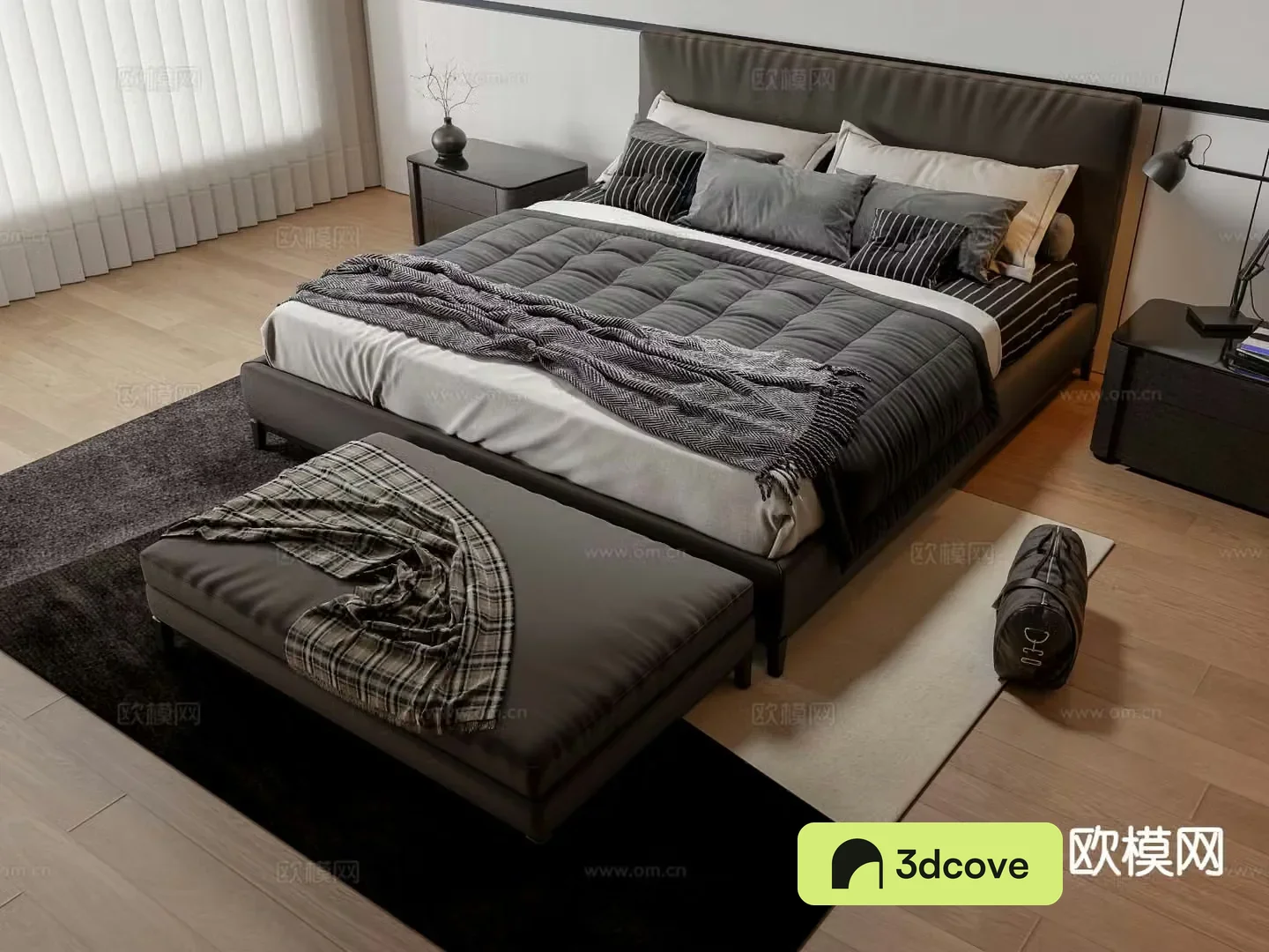 Modern double bed