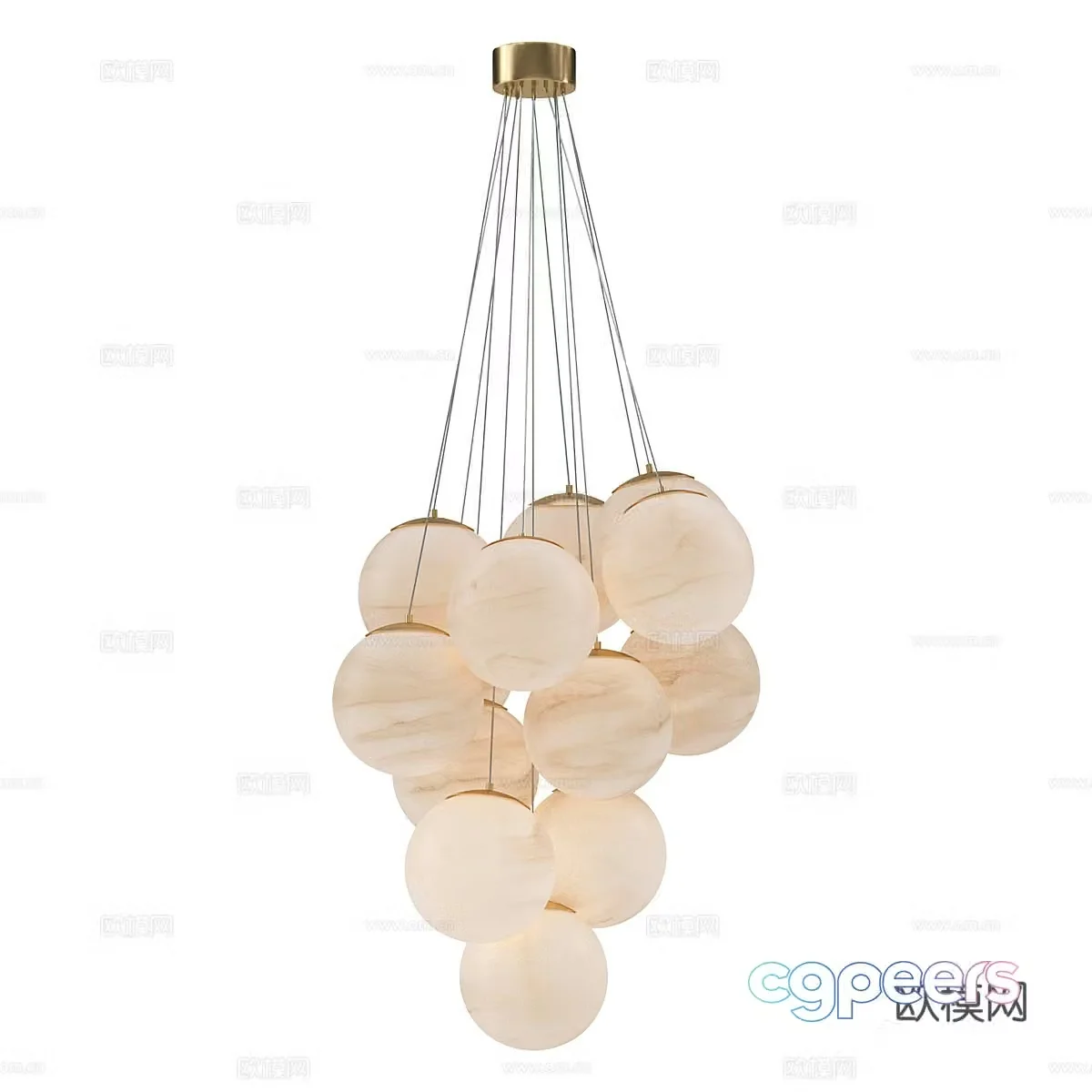 Nordic simple chandeliers chandeliers simple chandeliers dining chandeliers living room chandeliers 3D model