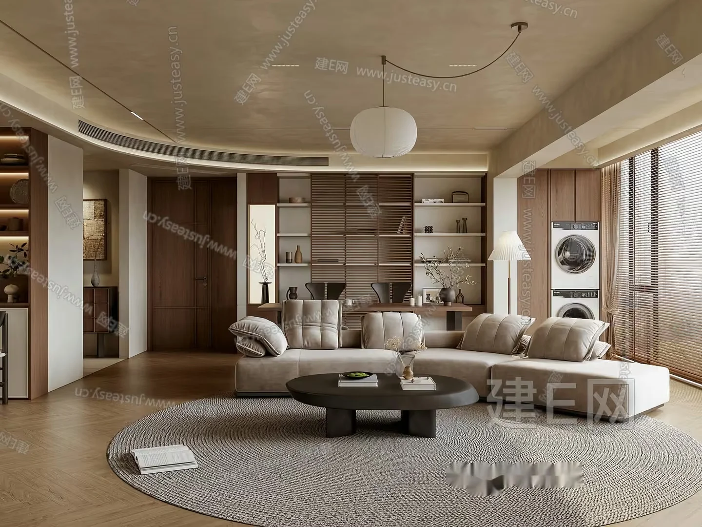 Modern Living Room 3D Model – 18474 – VRAY Render