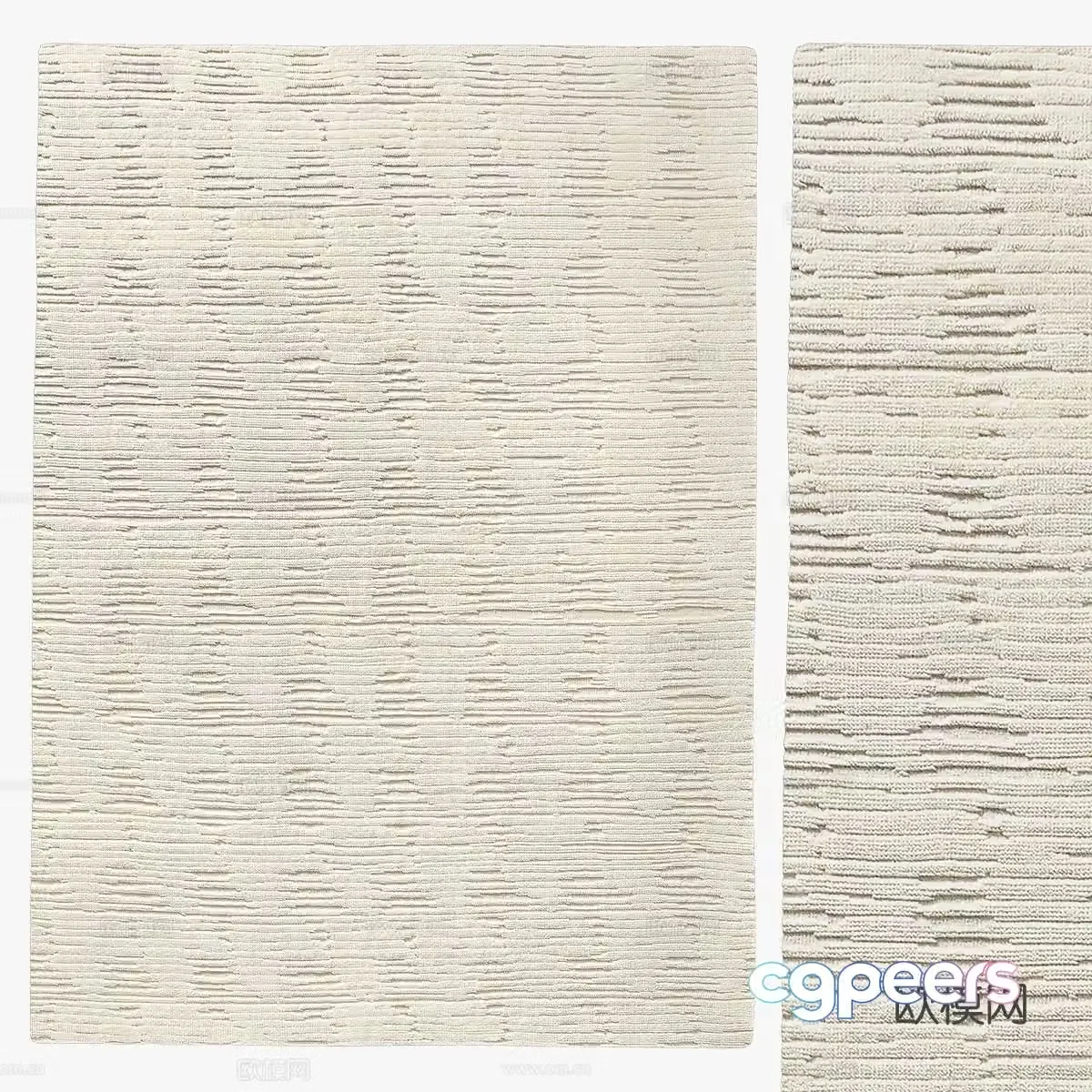 Square carpet fabric carpet 3d model