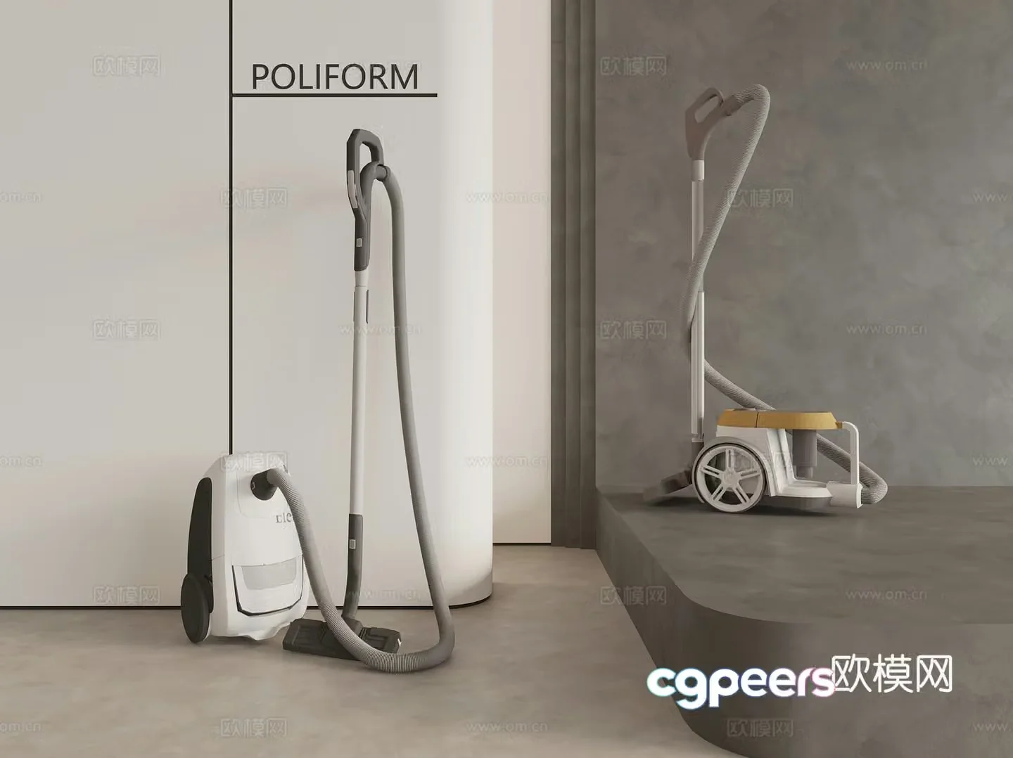 Modern vacuum cleaner 3d model