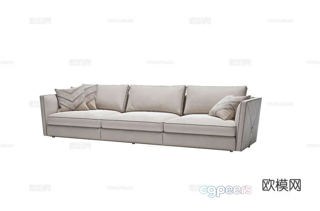 Visionnaire BASTIAN Three-person sofa 3d model
